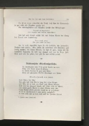 Altdeutsche Glockensprüche