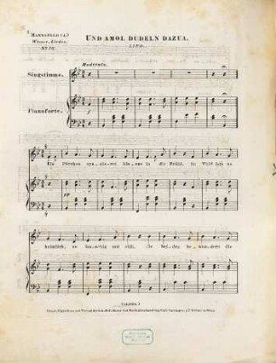Wiener-Lieder : d. Wiener Liedersängerin Antonia Mannsfeld, genannt die Wiener Theresa, 16. Und amol dudeln dazua