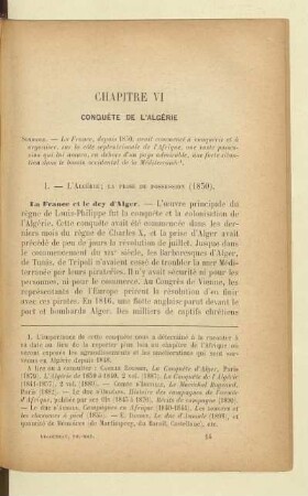 Chapitre VI Conquête de l'Algérie