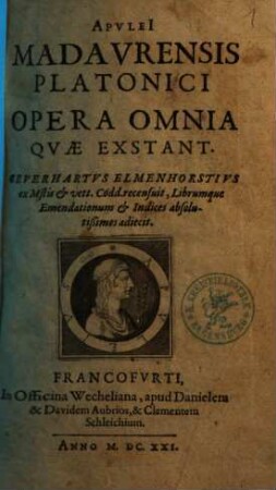 Apvlei[i] Madavrensis Platonici Opera Omnia Quæ Exstant