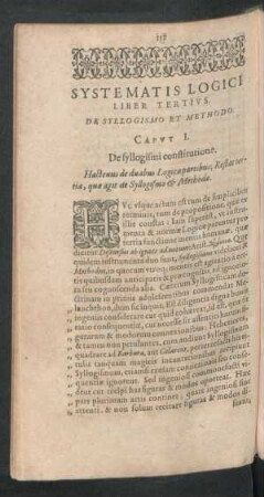 Liber Tertius. De Syllogismo Et Methodo