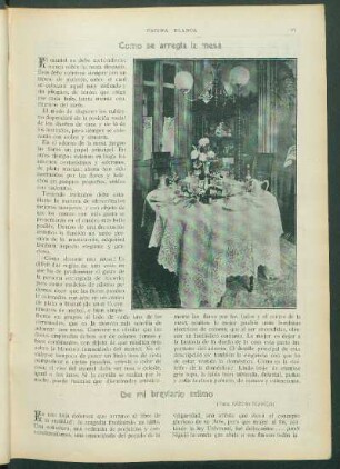 Como se arregla la mesa