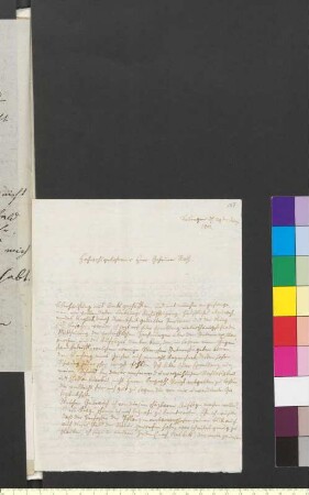 Brief von Autenrieth, Johann Heinrich Ferdinand an Goethe, Johann Wolfgang von