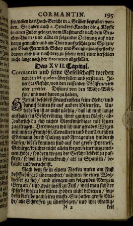 Das XVII. Capitul.