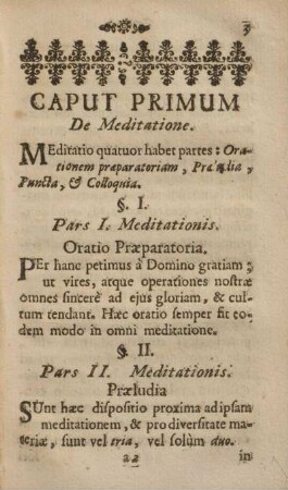 Caput primum. De meditatione.