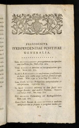 5-52, Praecognita Ivrisprvdentiae Positivae Generalia.