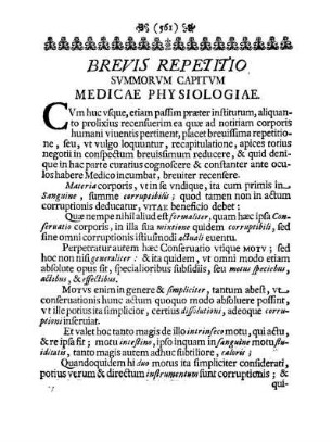 Brevis Repetitio Svmmorvm Capitvm Medicae Physiologiae.