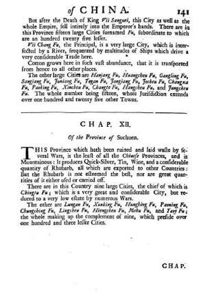 Chap.XII. Of the province of Suchuen