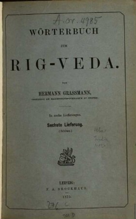 Wörterbuch zum Rig-Veda