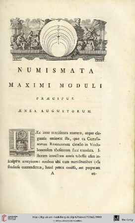 Numismata Maximi moduli praecipue Aenea Augustorum