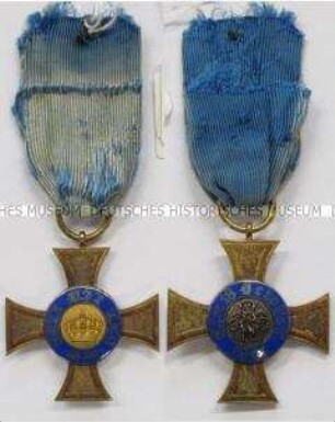 Königlich Preußischer Kronenorden, Kreuz 4. Klasse mit Band, Königreich Preußen