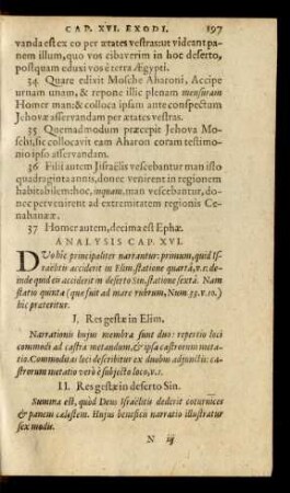 I. Res gestae in Elim.