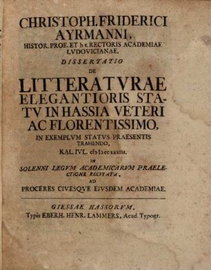 Commentatiuncula de scholis et academiis cum cote comparandis