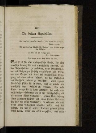 62. Die beiden Republiken