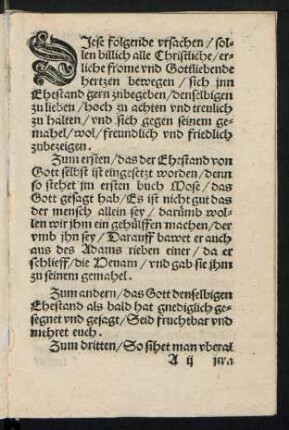 Diese folgenden ursachen/ sollen billich alle Christliche/ erliche frome und Gottliebende hertzen bewegen ...