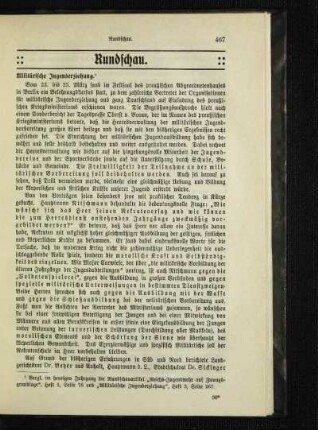 Militärische Jugenderziehung