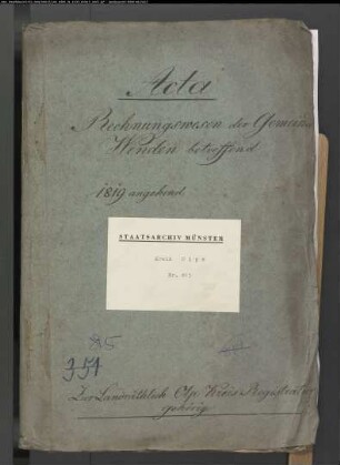 Rechnungswesen der Gemeinde Wenden
