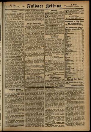 Zweite Ausgabe vom Samstag, den 29. Dezember 1917.