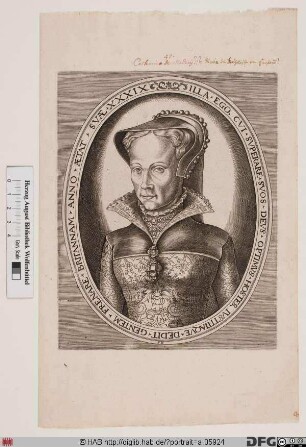 Bildnis Maria (Mary) I. die Katholische, Königin von England (reg. 1553-58)