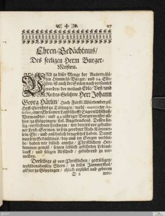 Ehren-Gedächtnus