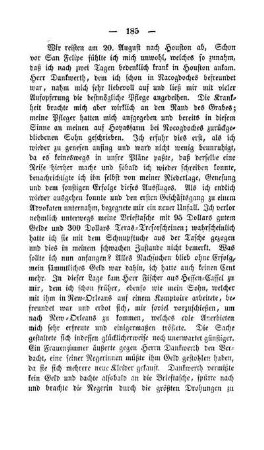 Ankunft in Houston. Krankheit. Hr. Dankwerth. Hr. Fischer.