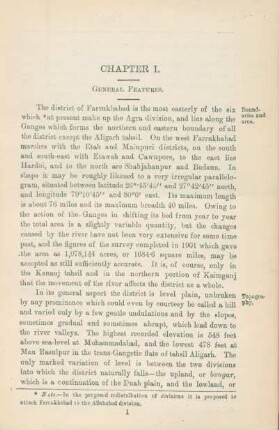 Chapter I. General features