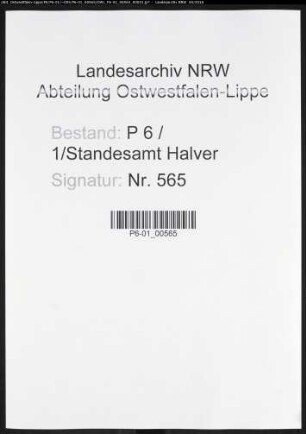 Sterberegister Standesamt Halver