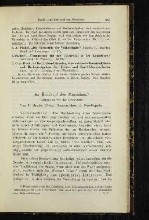 ¬Der¬ Kehlkopf des Menschen : Lehrprobe für die Oberstufe