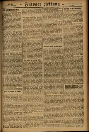 Zweite Ausgabe vom Mittwoch, den 05. März 1924.