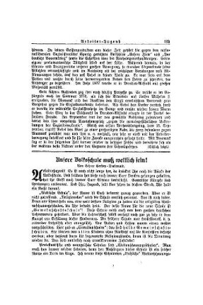 Unsere Volksschule muß weltlich sein