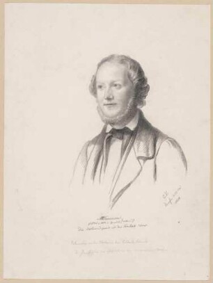 Bildnis Carrière, Moriz (1817-1895), Philosoph, Kunsthistoriker, Schriftsteller