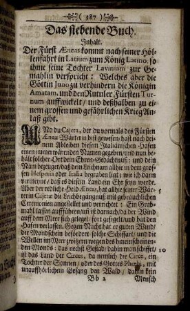 Das siebende Buch.