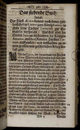 Das siebende Buch.