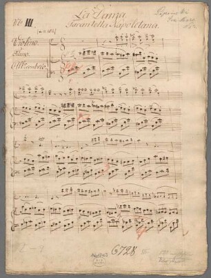 "La danza - Arr; vl, pf". - BSB Mus.Schott.Ha 6778-2