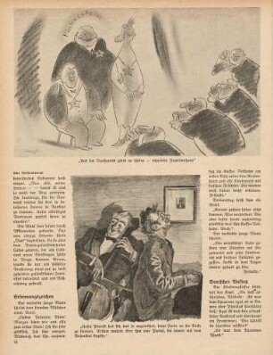 "Und bei den Roosevelts gibts ne schöne - rührende Familienszene" "Unser Pianist..."