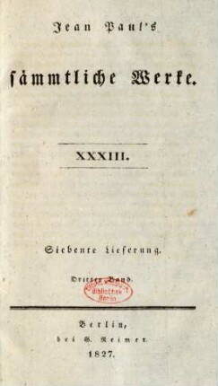 Bd. 33 = Lfg. 7, Bd. 3: Dämmerungen für Deutschland