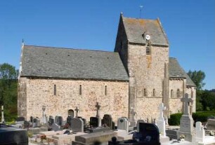 Frankreich. Basse Normandie. Manche. Tollevast. Romanische Landkirche