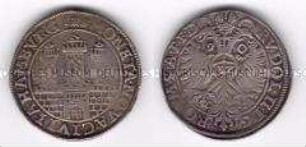 Reichstaler aus Hamburg unter Kaiser Rudolf II.