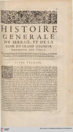 Livre premier