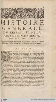 Livre premier