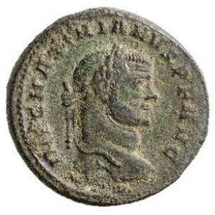 Münze, Follis, 296 n. Chr.