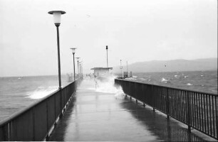 Wasserburg: Sturm am Landungssteg