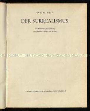 Abhandlung über den Surrealismus in der Literatur und der Malerei