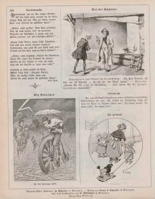 "Von der Schmiere" "Ein Velociped" "Zu genau!"