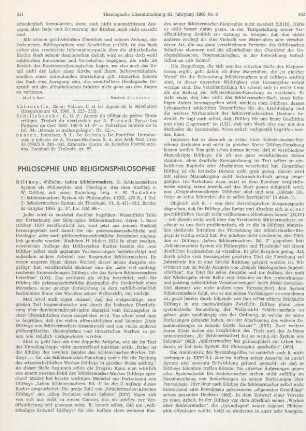 451-453 [Rezension] Dilthey, Wilhelm, Leben Schleiermachers