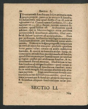 Sectio LI. - LV.
