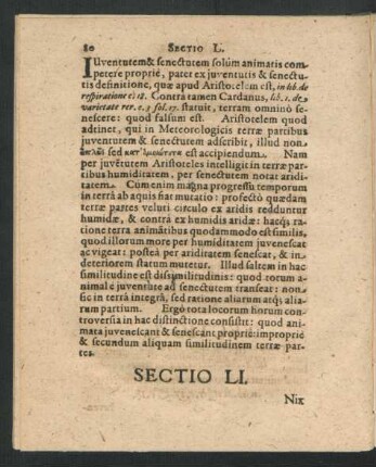 Sectio LI. - LV.