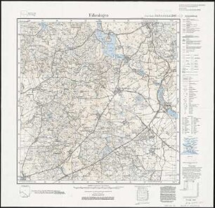 Meßtischblatt 2067 : Falkenhagen, 1936 : Falkenhagen. - Aufgen. 1929, hrsg. 1934, einz. Nachtr. 1935, mehrfarb. Ausg. 1936. - 1:25000. - [Berlin]: Reichsamt für Landesaufnahme, 1936. - 1 Kt.