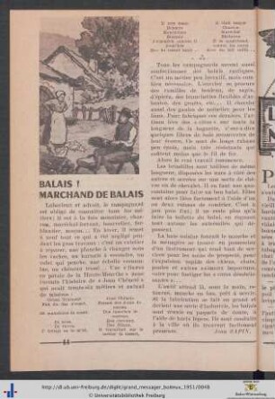 Balais! Marchand de Balais.