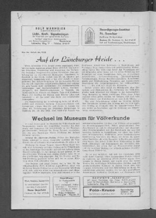 Auf der Lüneburger Heide...